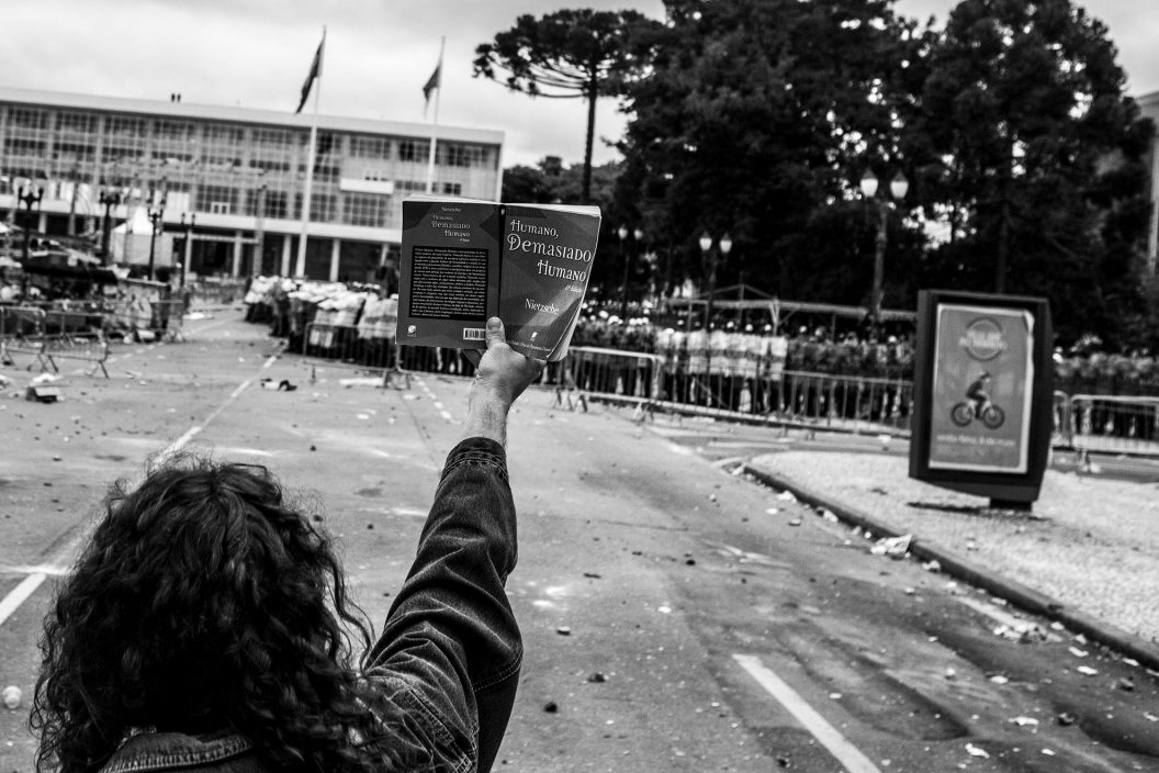 Protesto dos professores em Curitiba